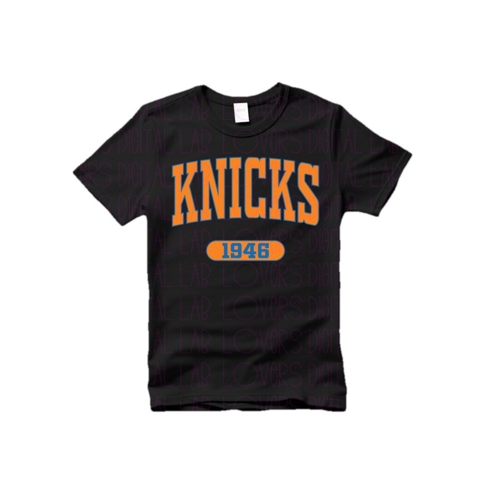 New‎ York Knicks New York  Adult Unisex T Shirt Black Size Medium